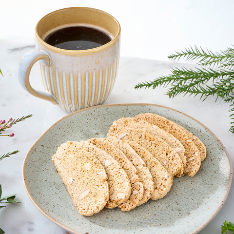 Close up of Almond Fennel Biscotti, the twice-baked Italian cookie