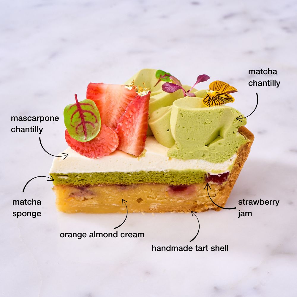 Matcha Strawberry Tart