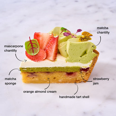 Matcha Strawberry Tart