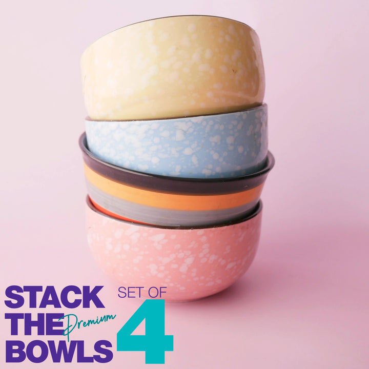 Stack The Bowls, Premium Pastas - set of 4