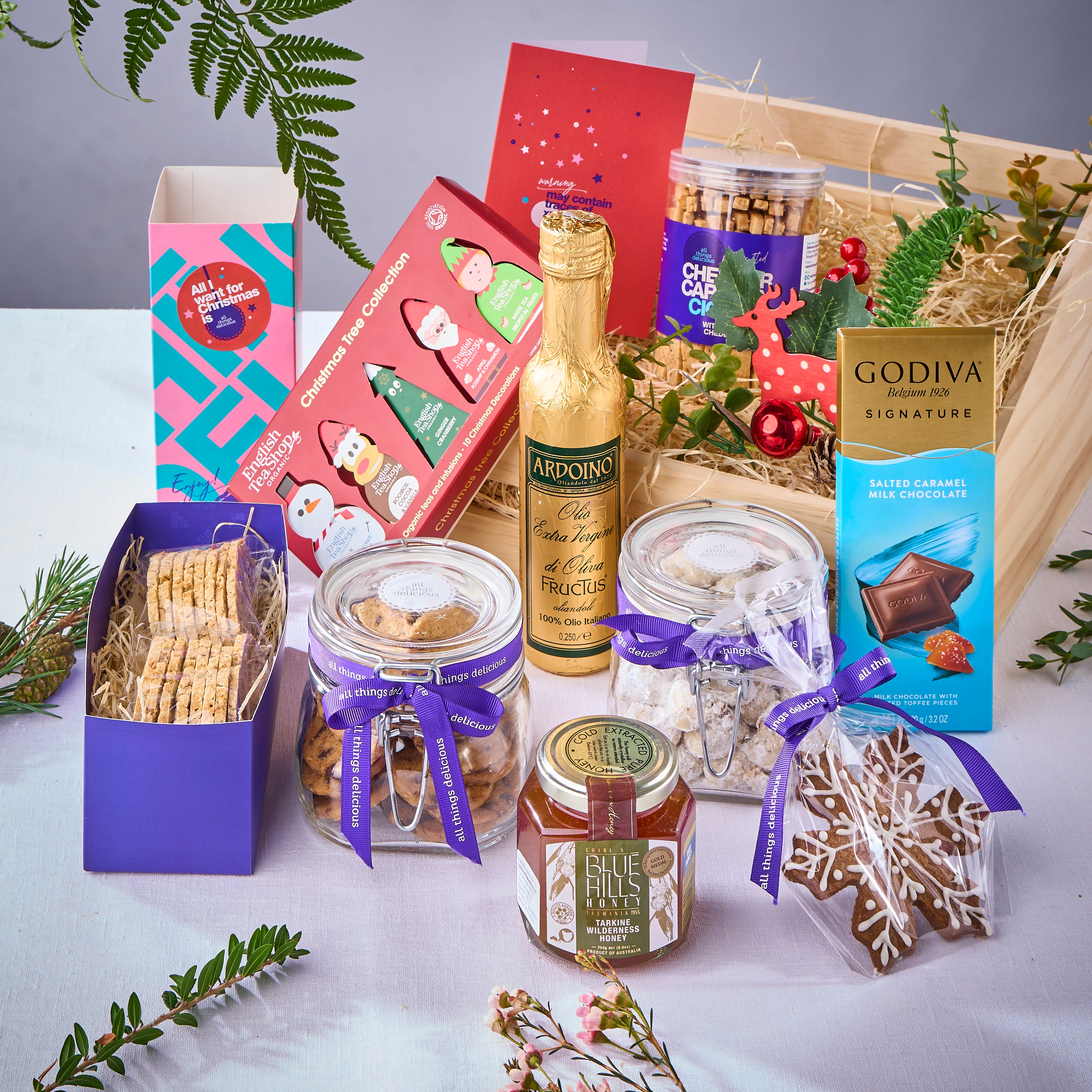 Ho Ho Ho Hearty Christmas Hamper Basket (X Large)