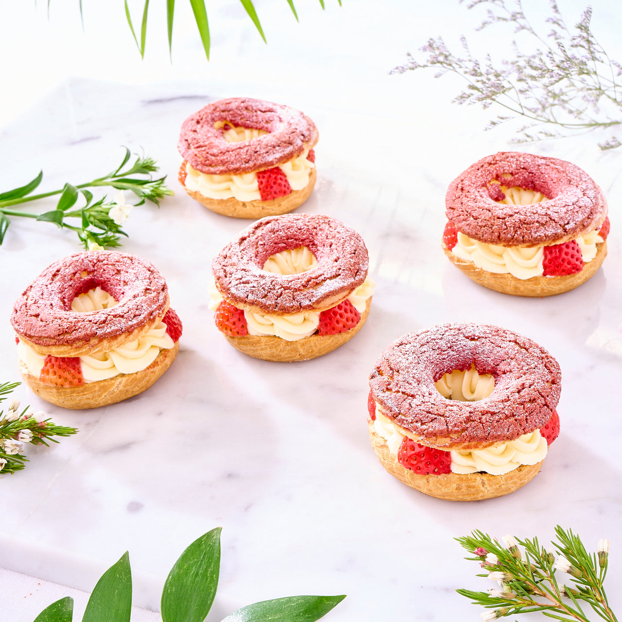 Strawberry Fields Choux Brest (Box of 5)