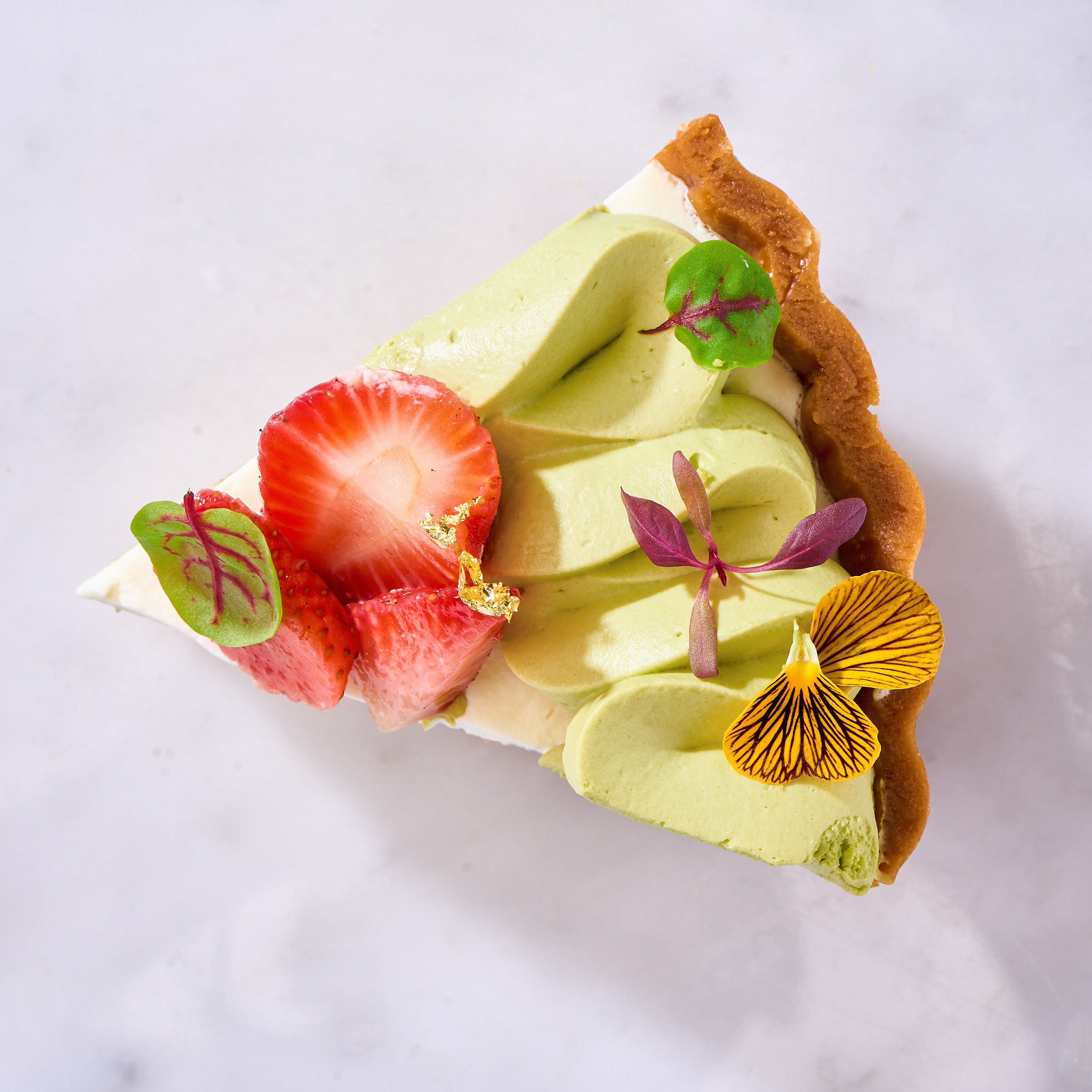 Matcha Strawberry Tart