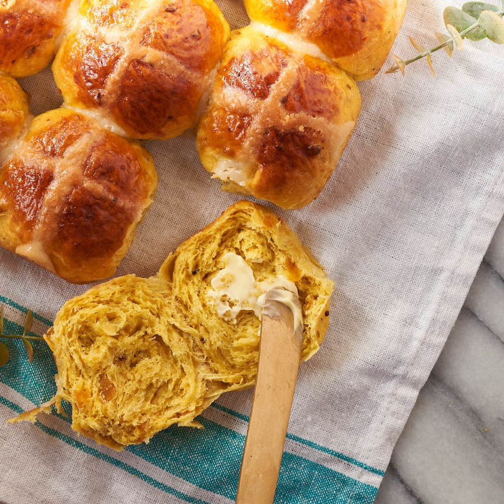 Saffron Cardamon Hot Cross Buns