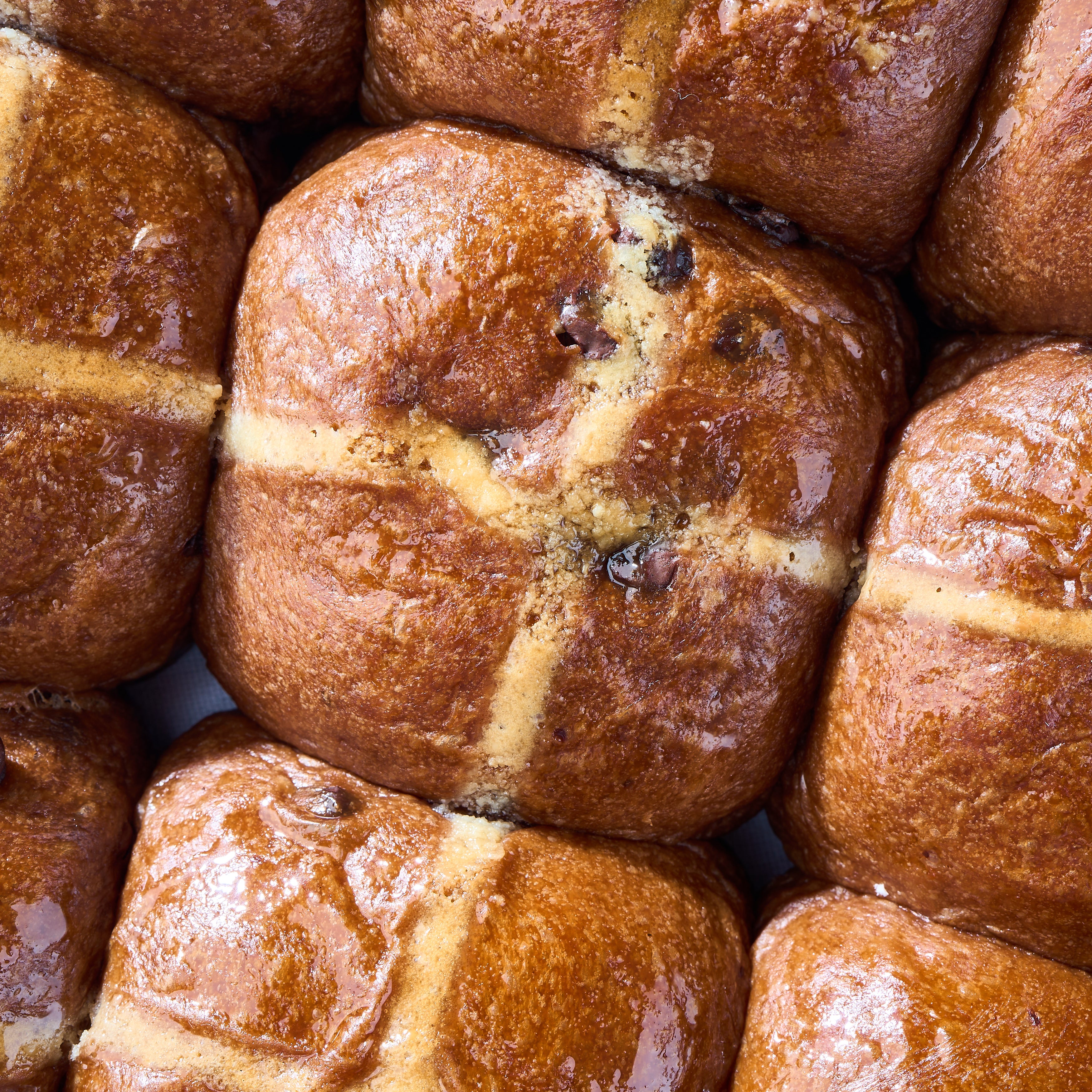 Double Chocolate Hot Cross Buns