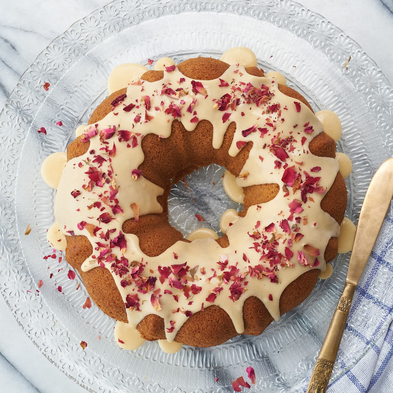 Earl Grey Rose Pound Cake