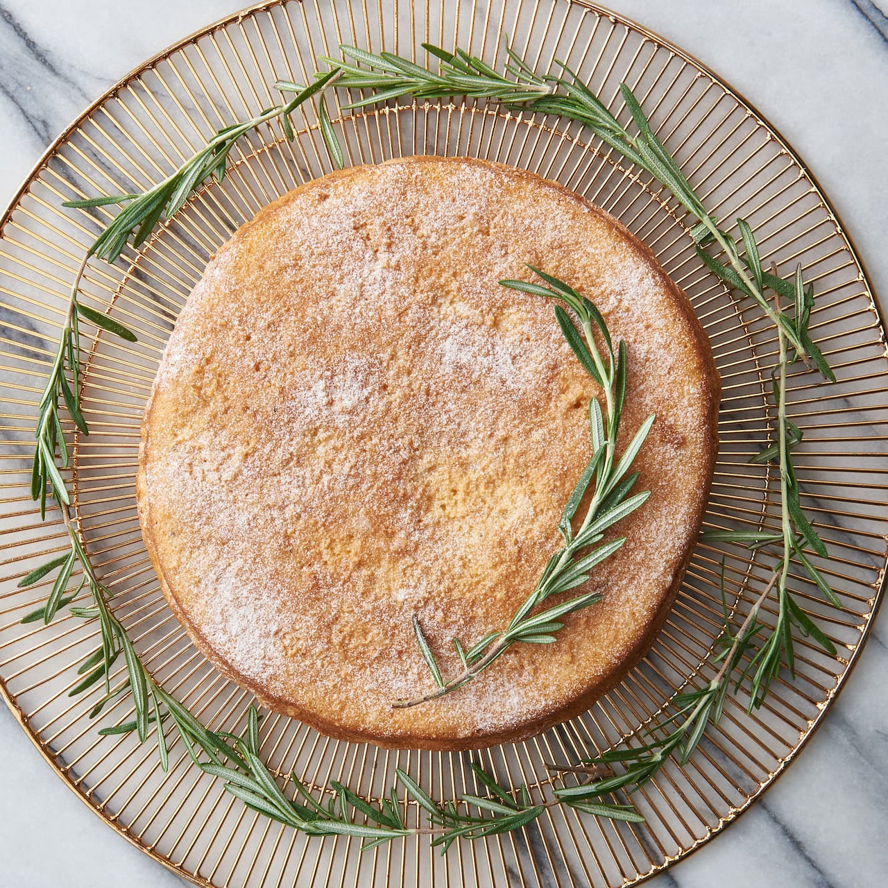 Lemon Rosemary Olive Oil Cake