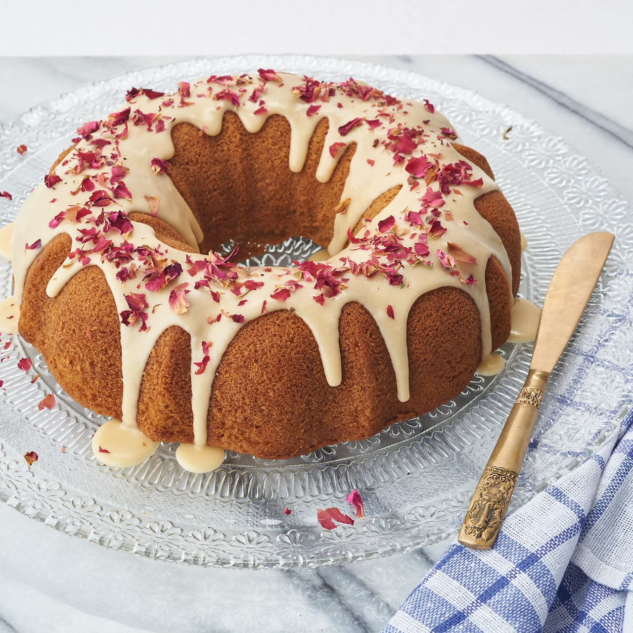 Earl Grey Rose Pound Cake