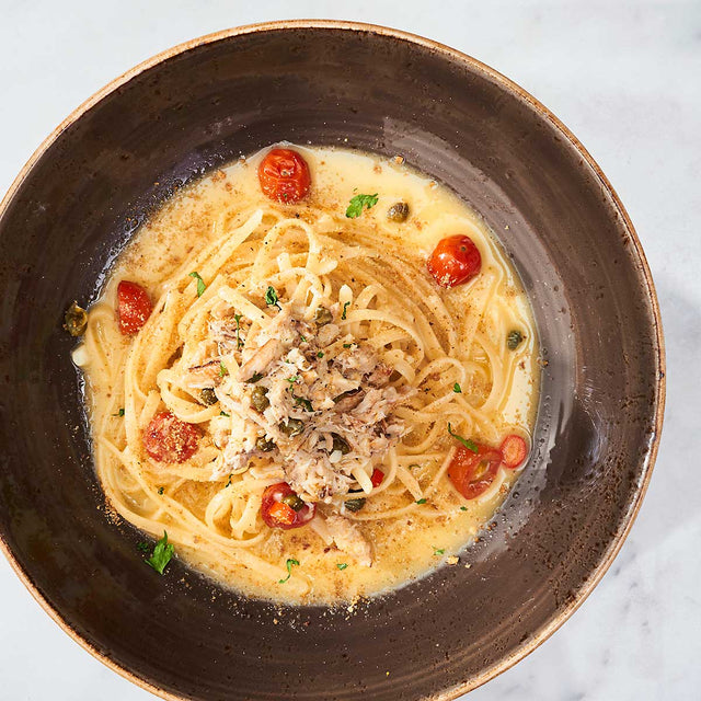 Crab Linguine Pasta Bowl