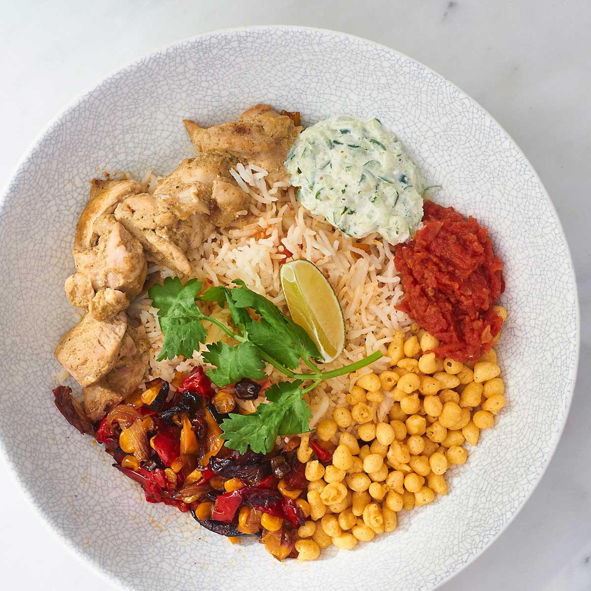 Chicken Tikka Rice Bowl (GF)