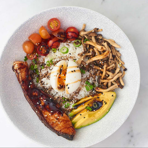 Soy-Glazed Salmon Rice Bowl