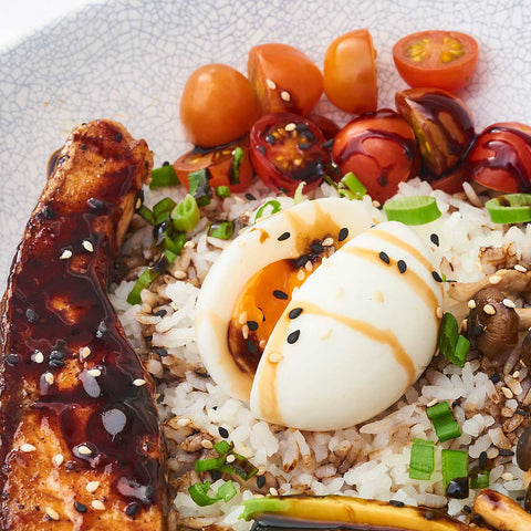 Soy-Glazed Salmon Rice Bowl