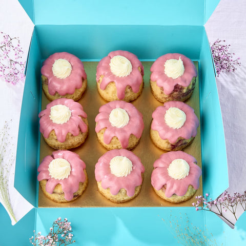 Mini Raspberry Ripple Bundt (Box of 9)
