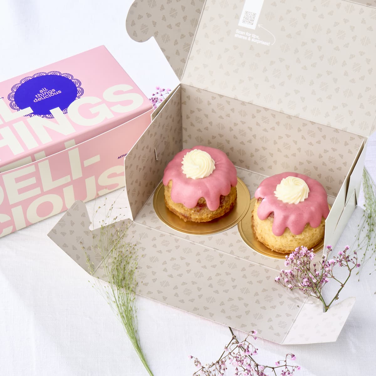 Pink Box Mini Raspberry Ripple Bundt (Box of 2)