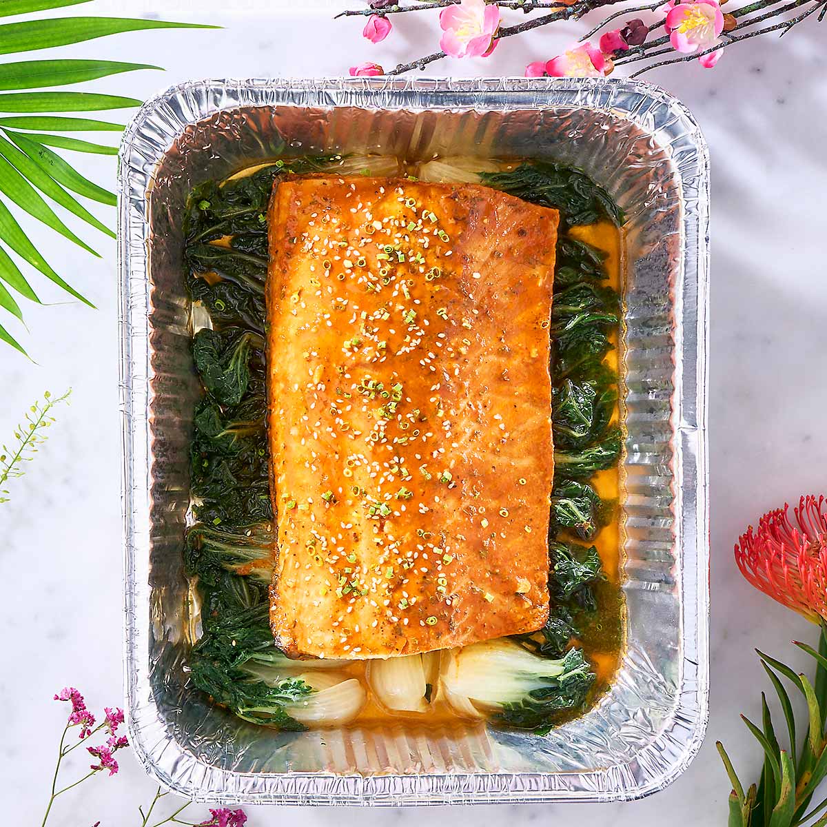 Gochujang-glazed Norwegian Salmon Fillet
