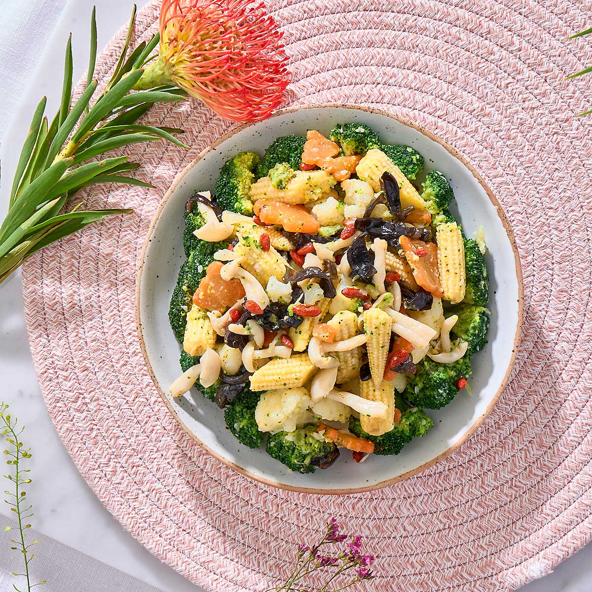 Stir Fry Veggie with Shimeiji   🌿
