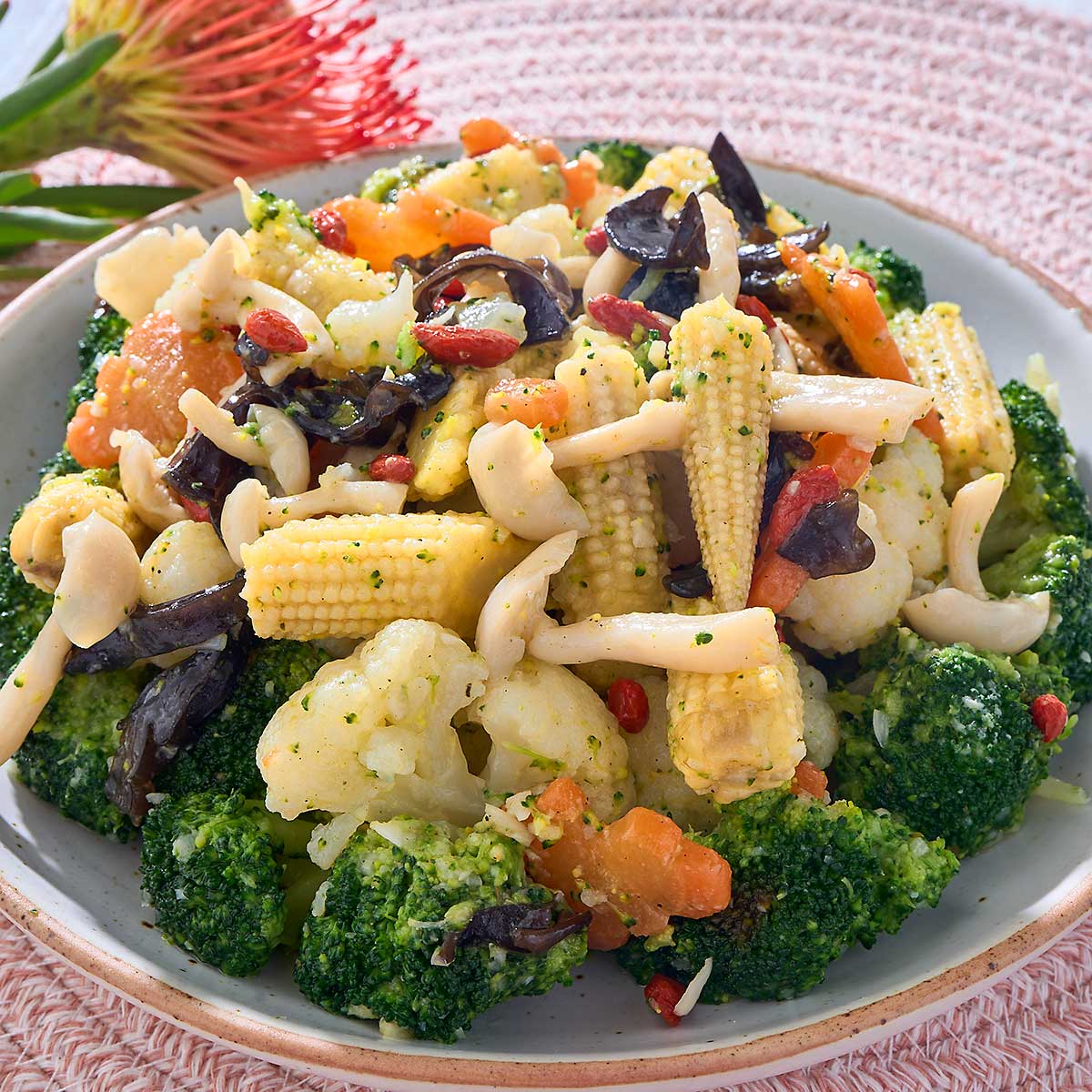 Stir Fry Veggie with Shimeiji   🌿