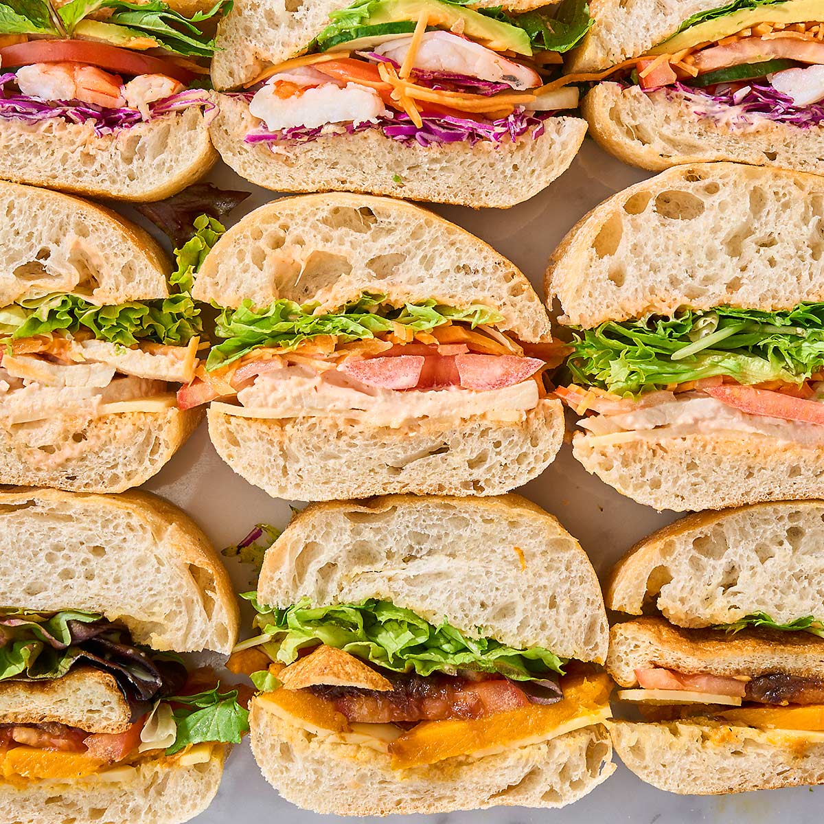 Assorted Finger Sandwiches - Premium (For 12-16 Persons)