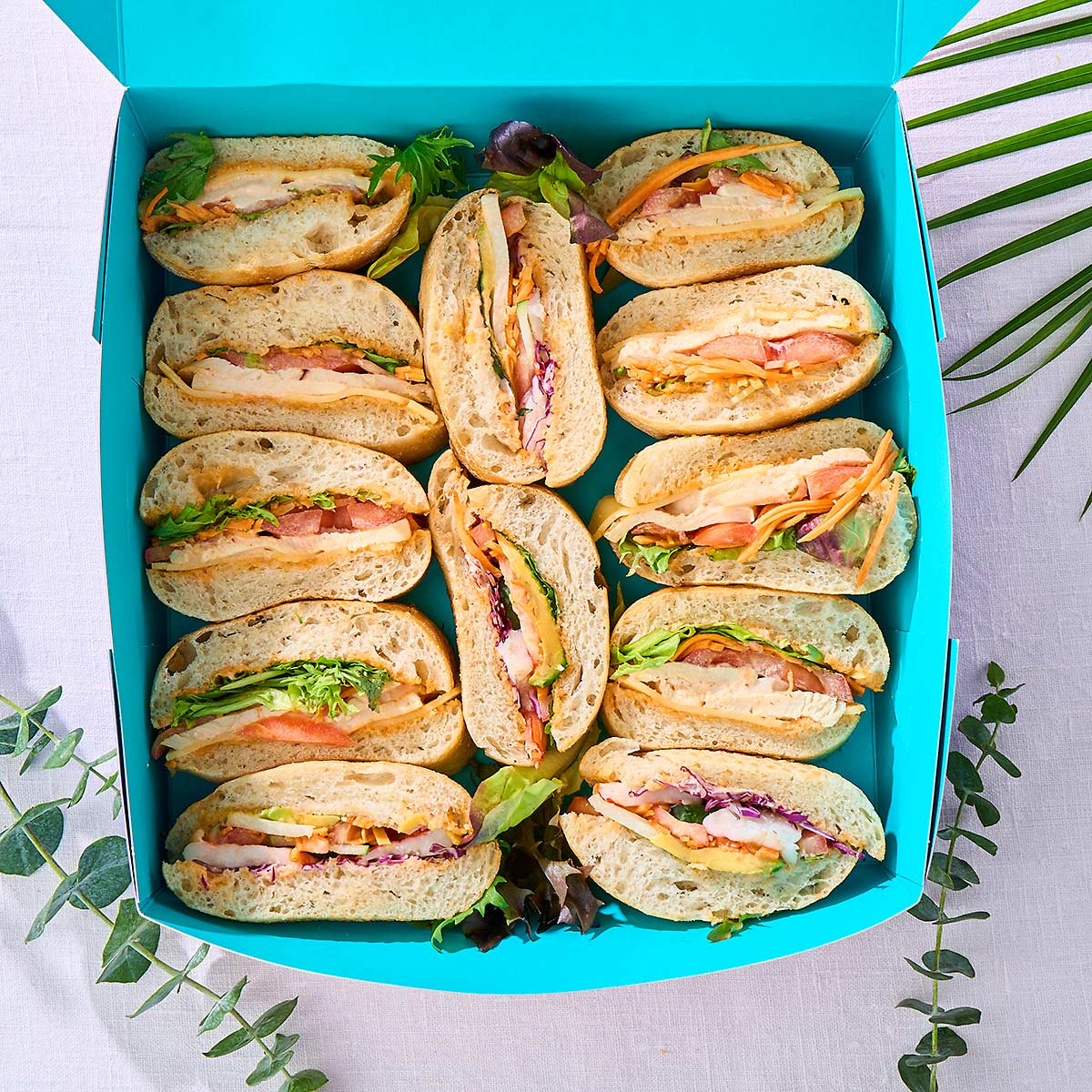 Assorted Finger Sandwiches - Premium (For 12-16 Persons)