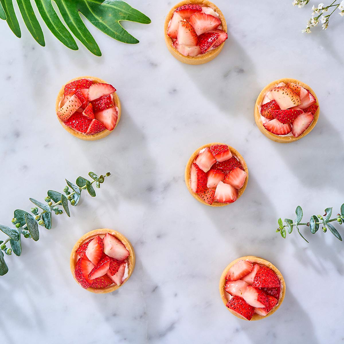 Glistening Strawberry Tarts