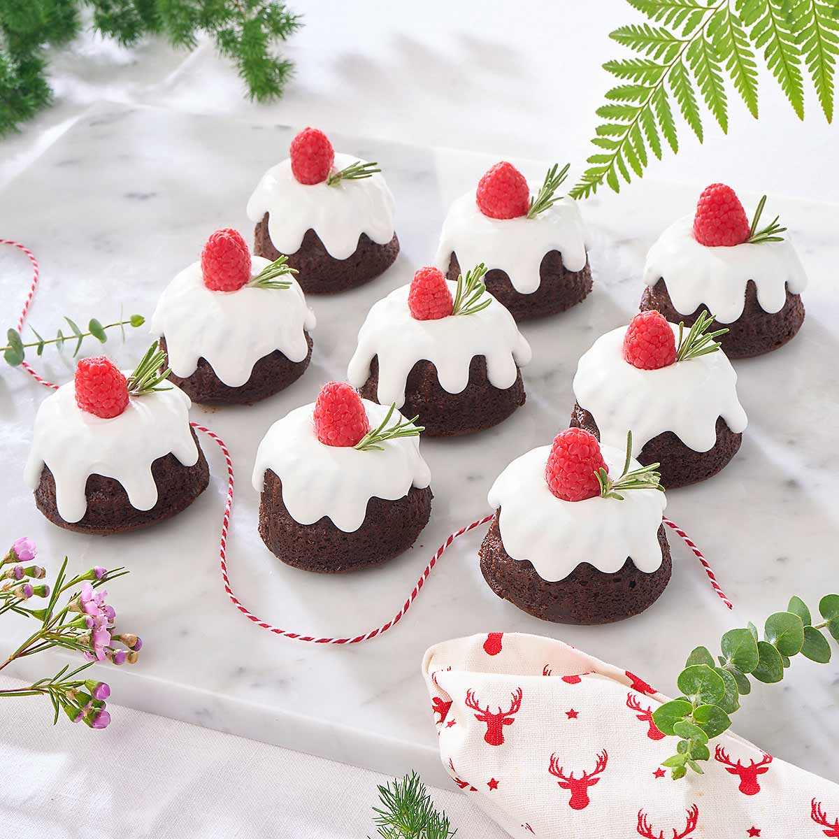Snowy Choco-Cherry Bundts (Box of 9)