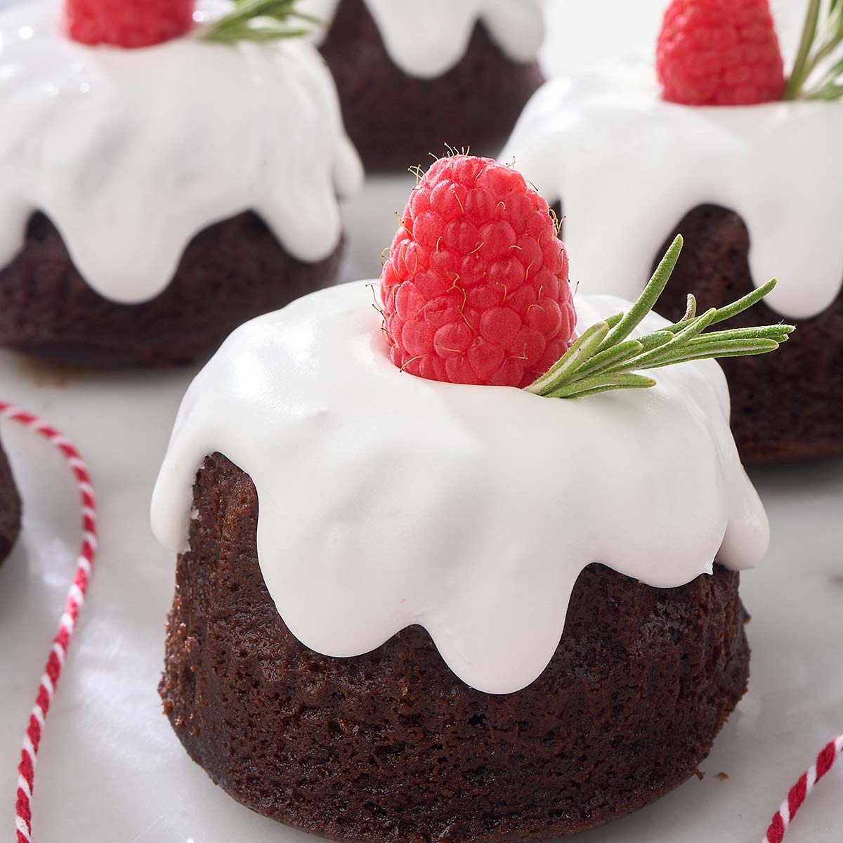 Snowy Choco-Cherry Bundts (Box of 9)