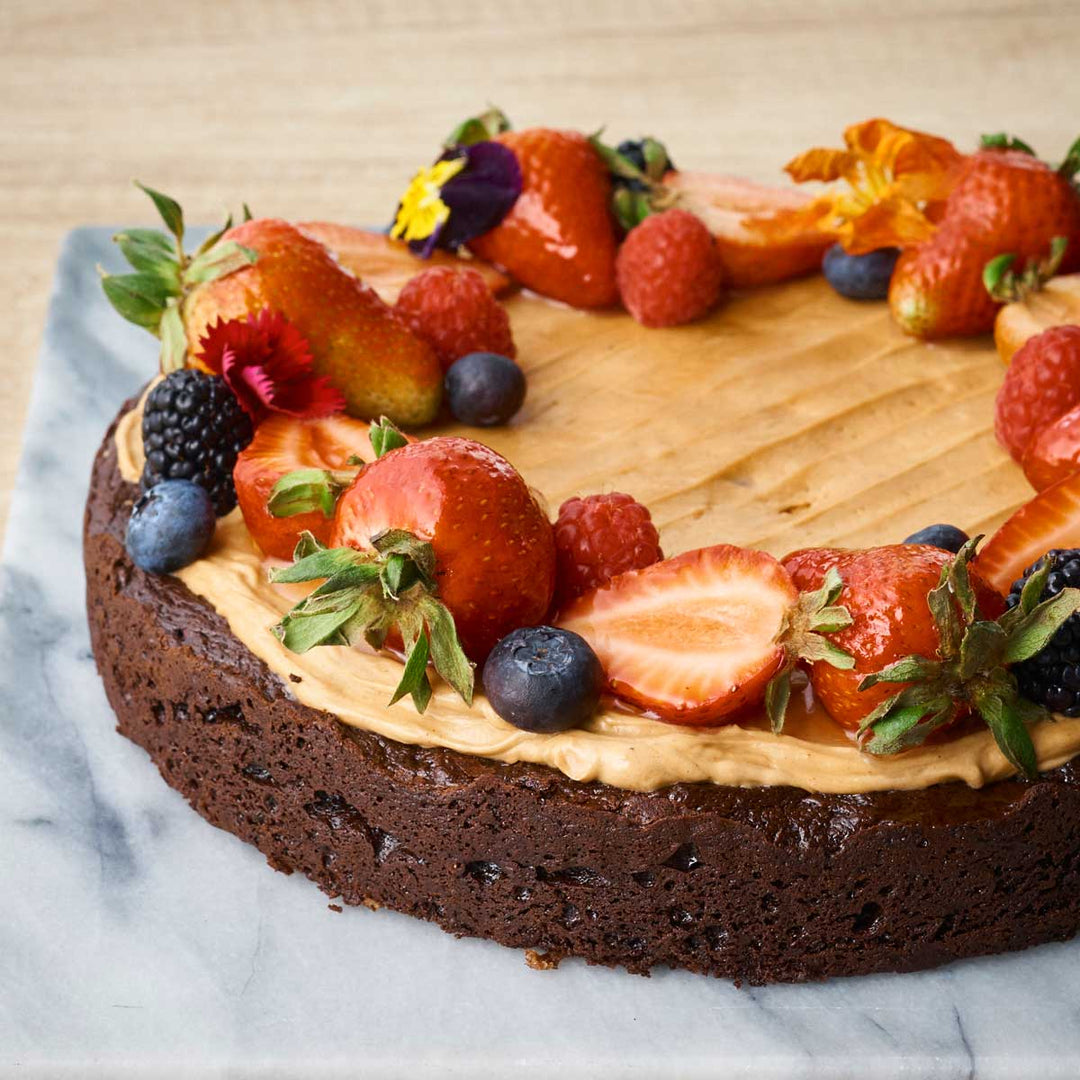 Flourless Chocolate Hazelnut Crème Cake (GF)