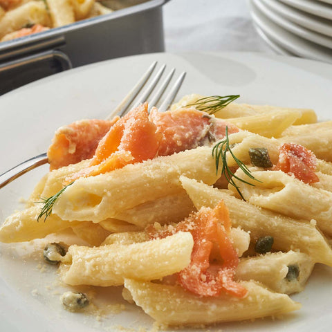 Creamy Smoked Salmon Pasta Tray