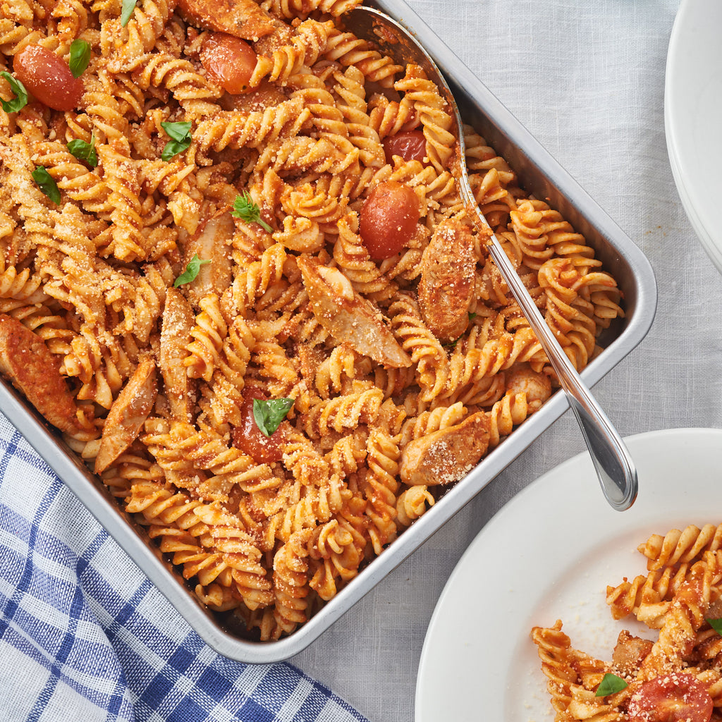 Cherry Tomato Fennel Sausage Pasta