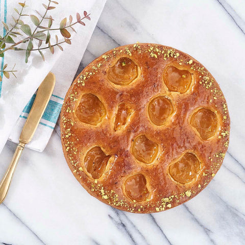 Sticky Apricot Pistachio Cake
