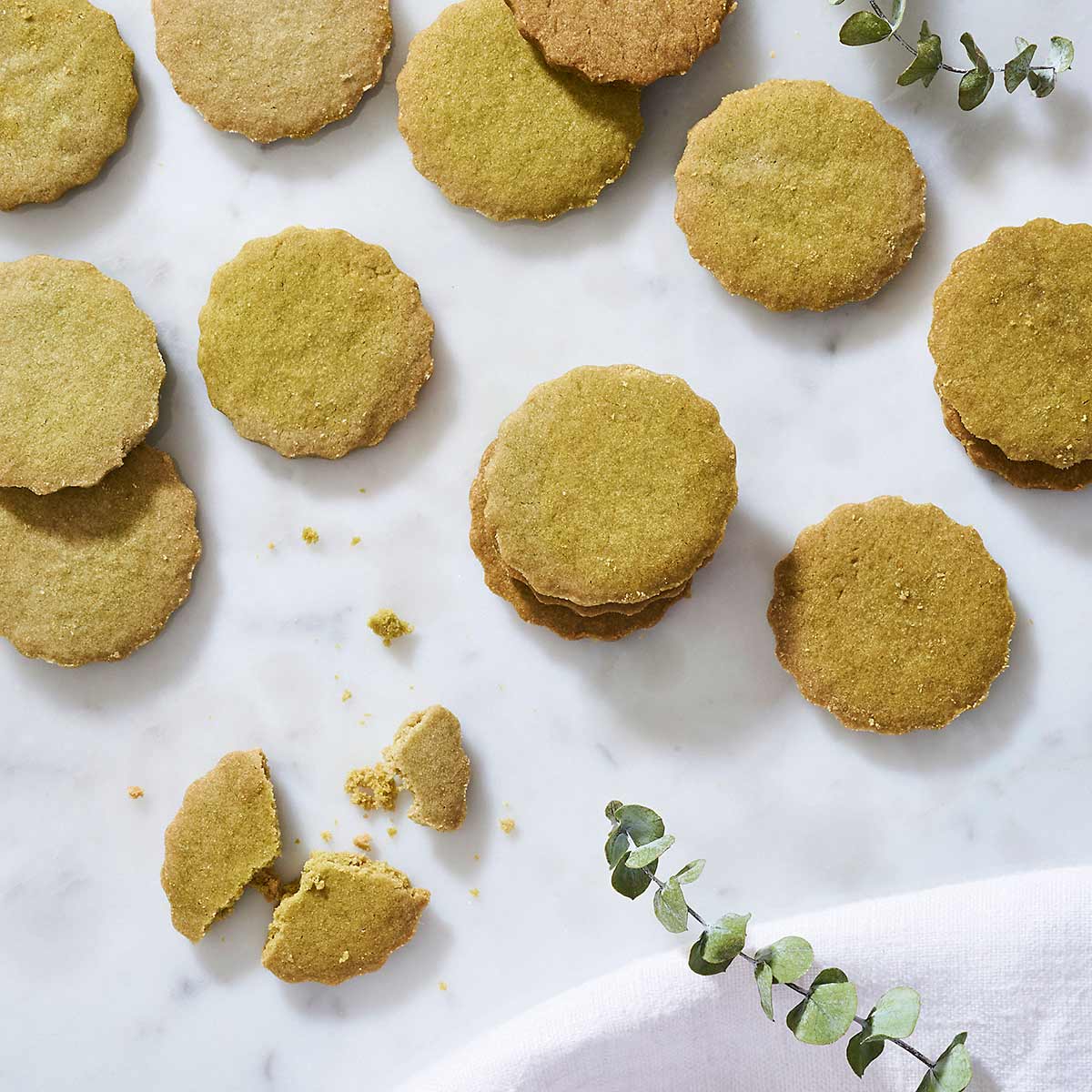 Matcha Butter Cookies  🌿
