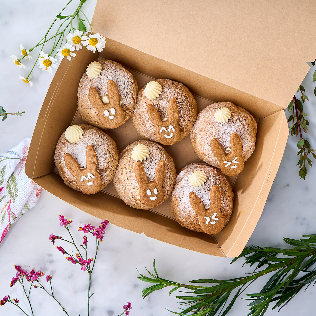 Petite Rabbit Gianduja Chocolate Choux (Box of 6)