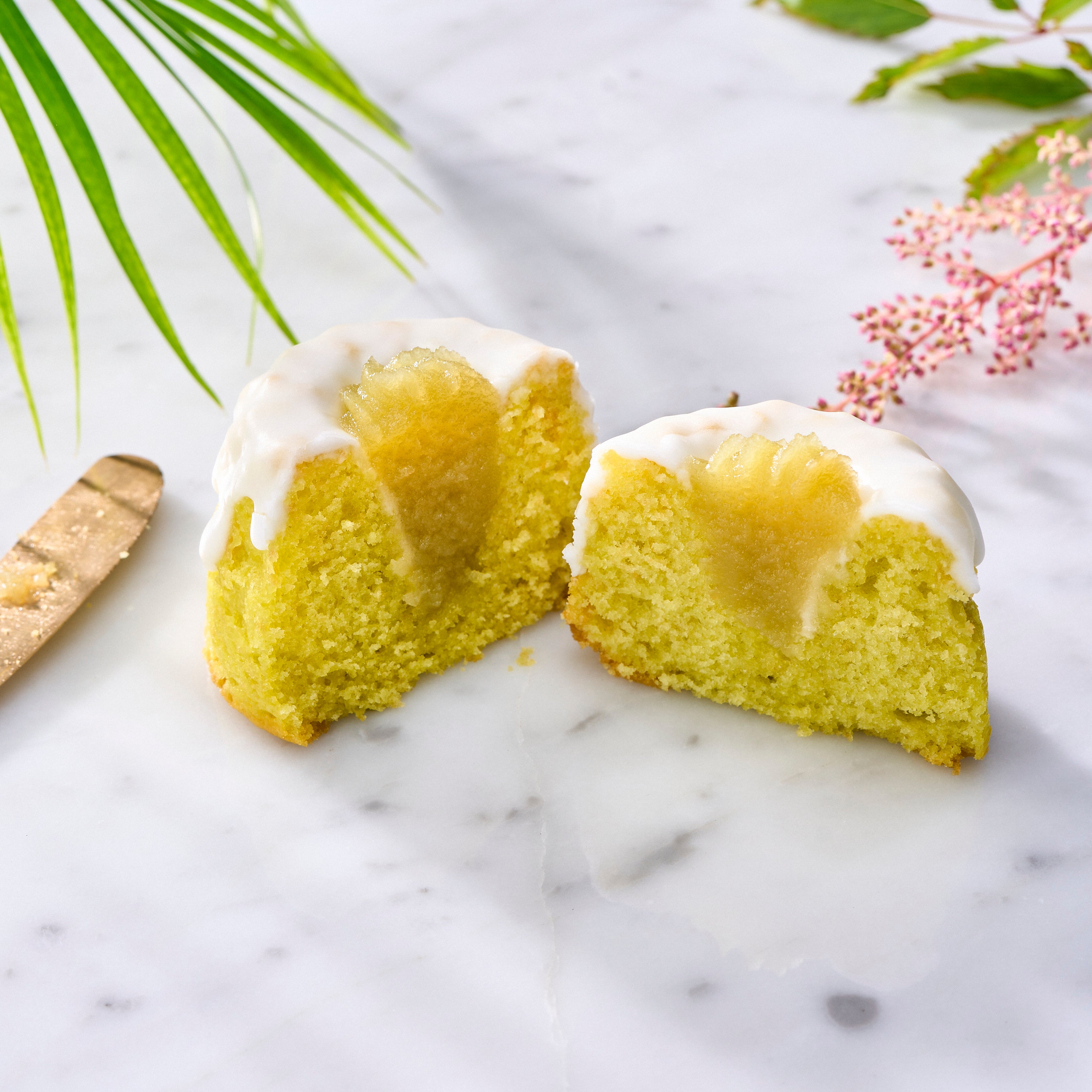 Kaya Pandan Mini Bundt Cakes