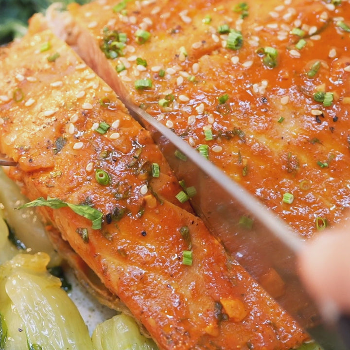 Gojuchang-glazed Norwegian Salmon Fillet